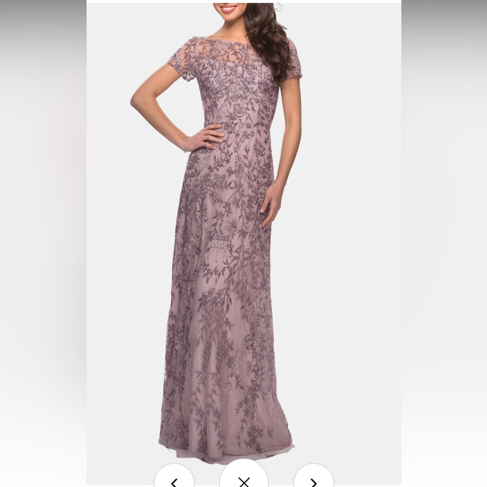 La Femme embroidered dress